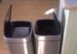 Dad Can't Stop Laughing at Electric Trash Cans