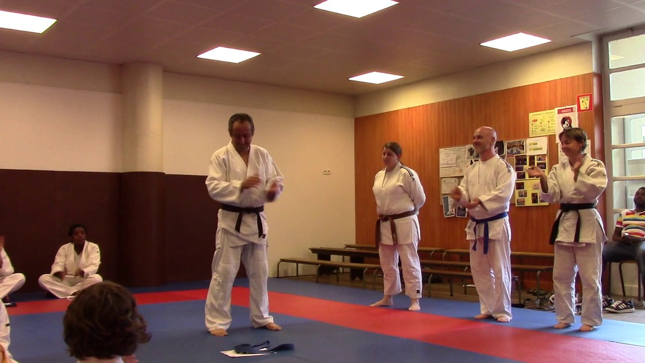 Remise de ceinture Marron, la dernière ceinture remise par le professeur