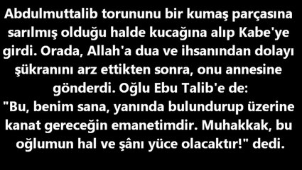 Hz Muhammed (sav) efendimizin hayatından (1)