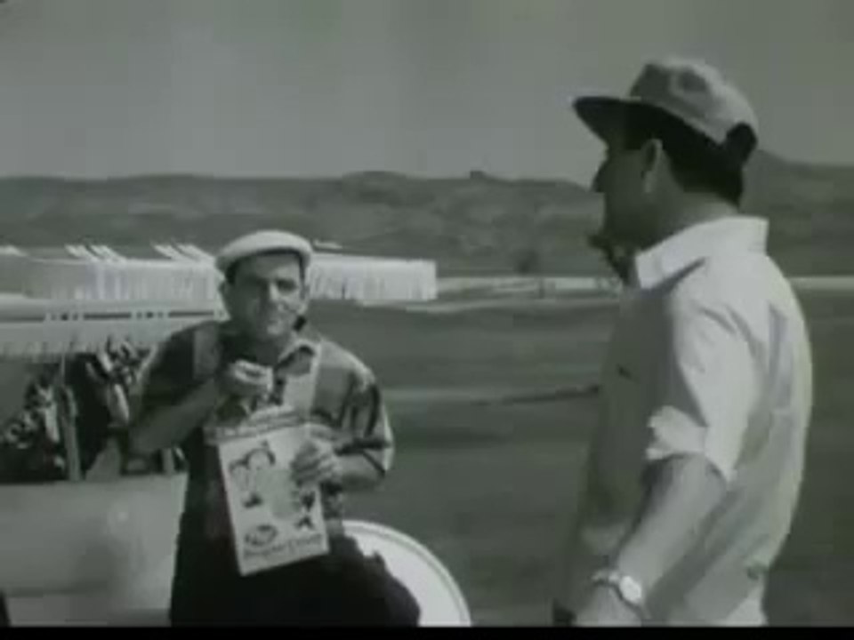 POST CEREAL COMMERCIAL ~ DANNY THOMAS & SID MELTON PLAYING GOLF WHILE EATING SUGAR CRISP