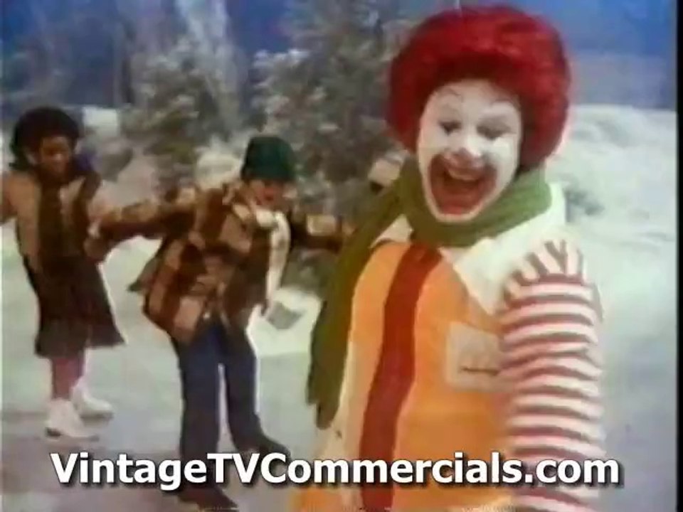 McDonalds 80's Christmas Commercial Ice Skating