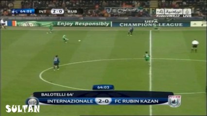أهداف مباراة الانتر و روبن كازان .. مباراة الاياب ..