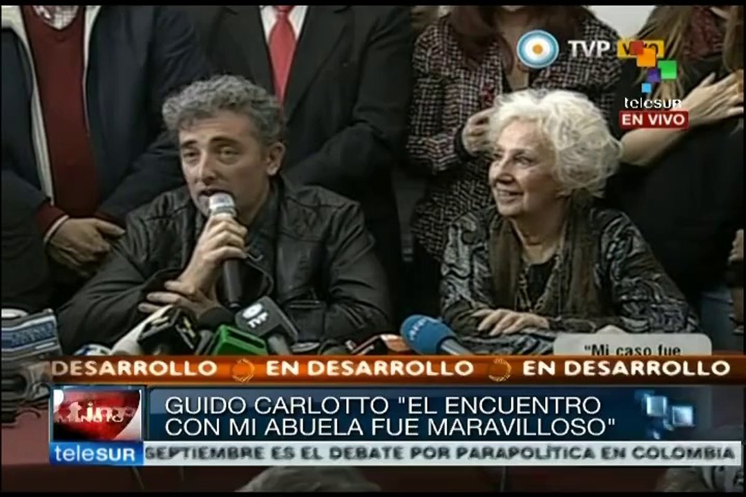 Levemente cohibido pero animoso Guido/Ignacio conversó con la prensa