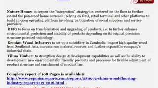 2016 China Wood Flooring Industry Analysis, Competitive Landscape and Key Enterprises
