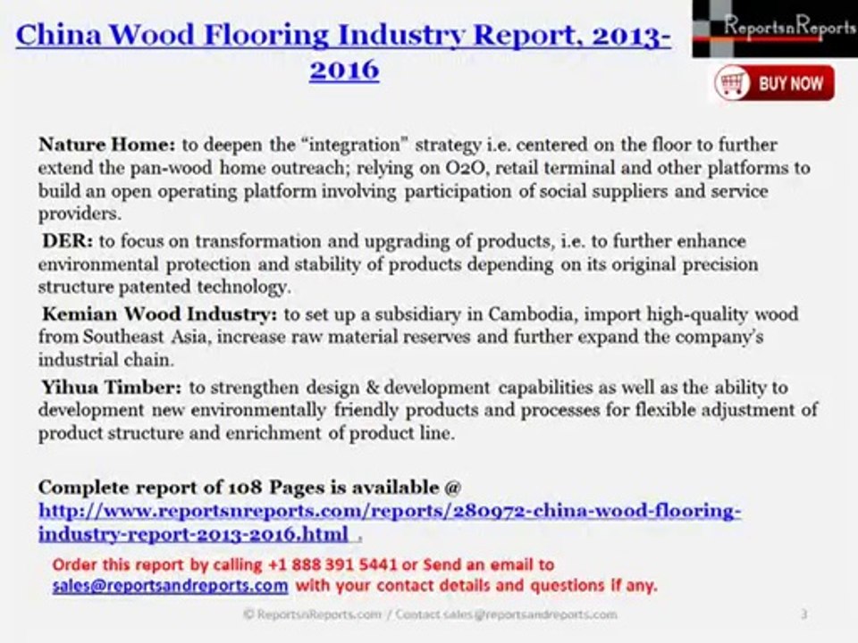 2016 China Wood Flooring Industry Analysis, Competitive Landscape and Key Enterprises