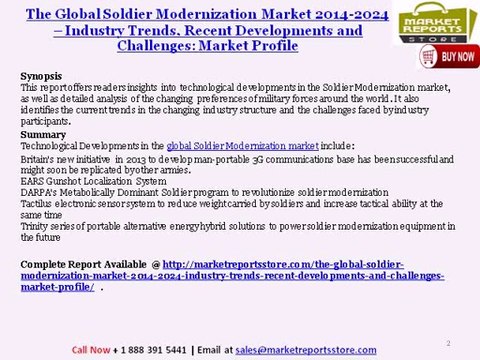 Soldier Modernization Market: Global Forecasts to 2024 by Size, Shape, Growth and Trends