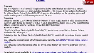 Military Electro Optical Infrared Market: 2024 Global Forecast to 2024 by Size, Share, Trends and Drivers