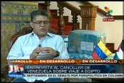 Canciller Jaua analiza situación en Medio Oriente