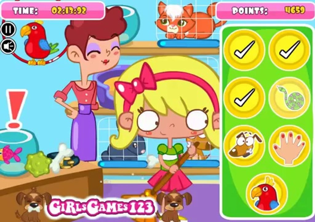 Pet Store Slacking Gameplay Games for Girls.