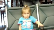 Little Girl Welcomes Home Soldier Dad at Airport.