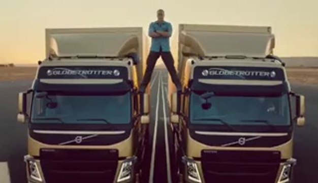 Van Damme Performing an Act Split Between Two Trucks amazing video - awesome must watch........