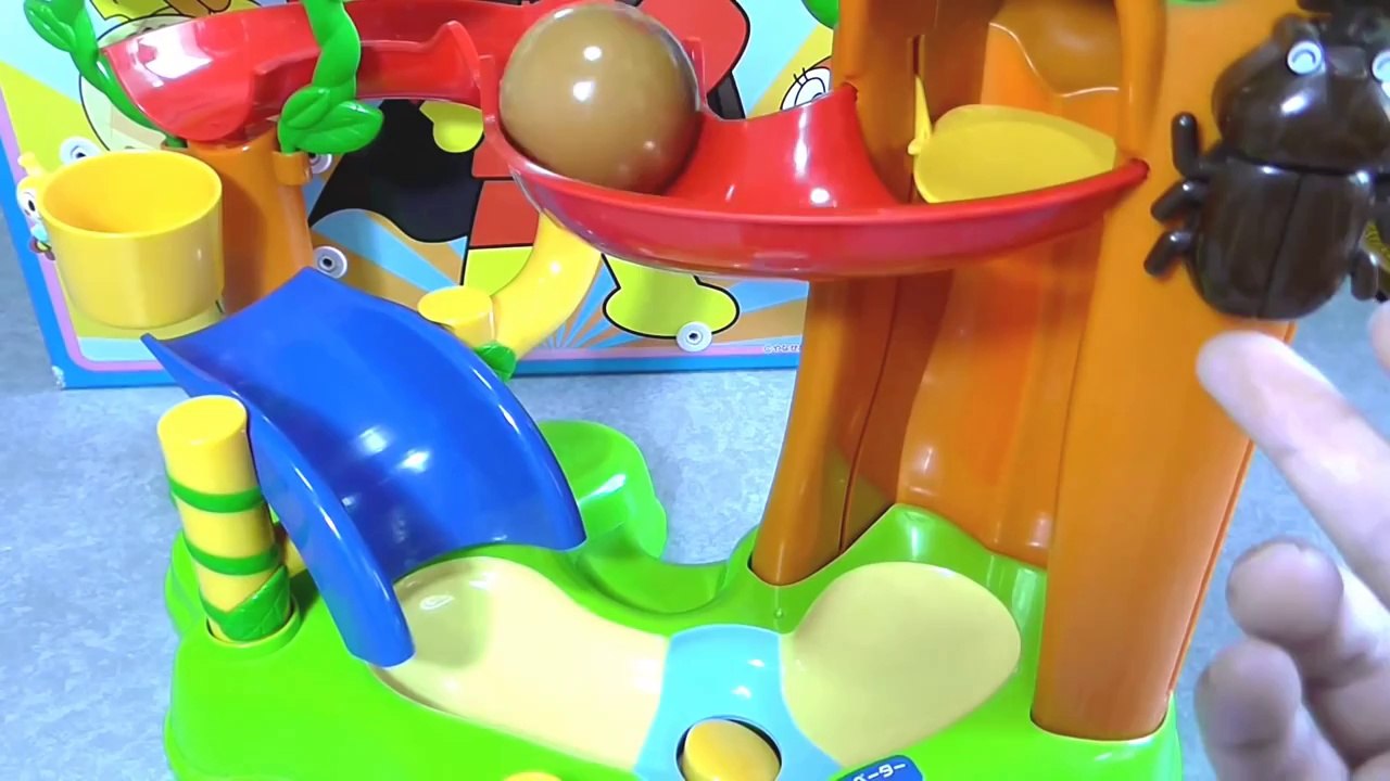 Anpanman elevator Toy アンパンマン おもちゃ エレベーターでのぼってコロコロ