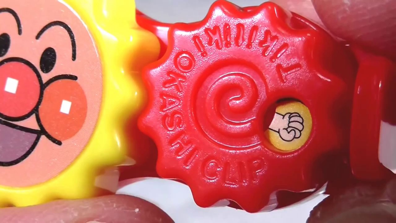 Anpanman gacha アンパンマン ガチャガチャ お菓子クリップ
