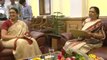 Gujarat Chief Minister Anandiben Patel meets HRD Minster Smriti Irani