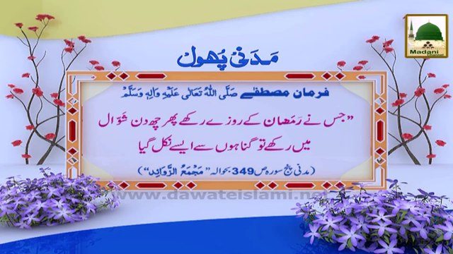 Madani Phool - No Maulood ki Tarhan Gunnahon se Pak