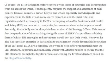 Simon Kelly and EITI