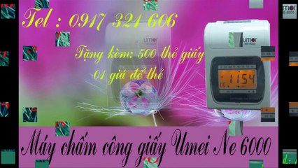 UMIE NE 6000- Máy chấm công thẻ giấy giá rẻ
