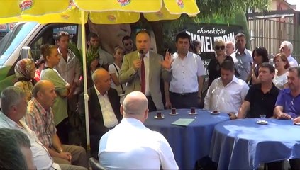 Akın’ın kahve toplantısı mitinge dönüştü