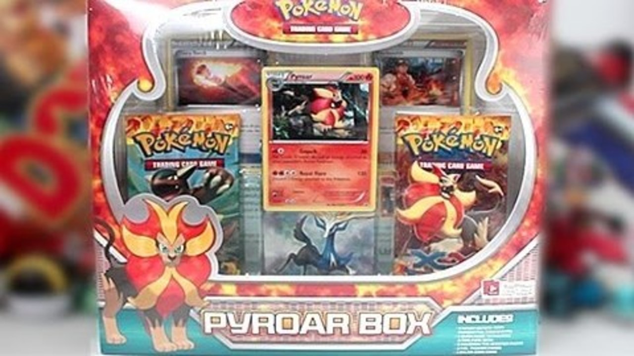 Opening A Pokemon Flash Fire Pyroar Box!!