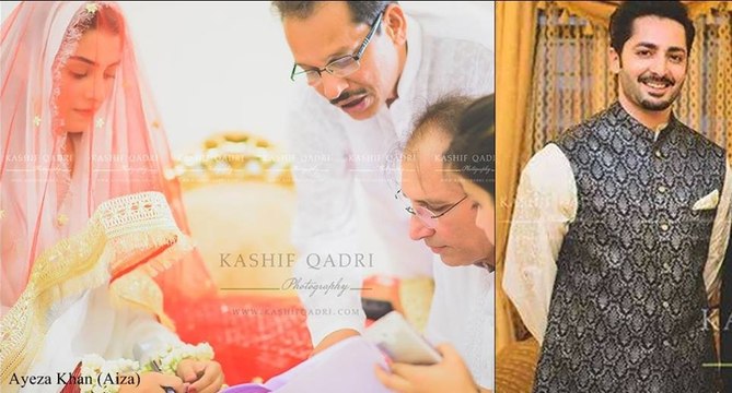Aiza Khan and Danish Taimoor Nikah Pictures