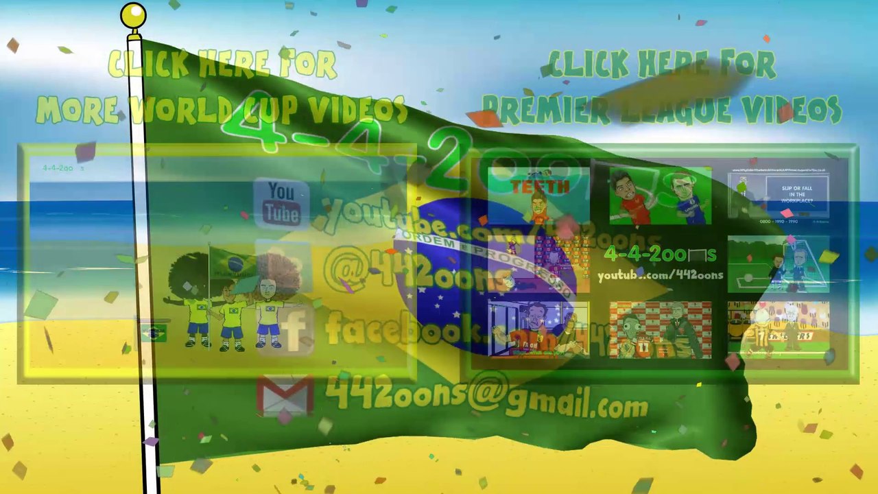 WORLD CUP FINAL HIGHLIGHTS 2014 Germany v Argentina Mario Gotze Goal (13.7.14 World Cup Cartoon)