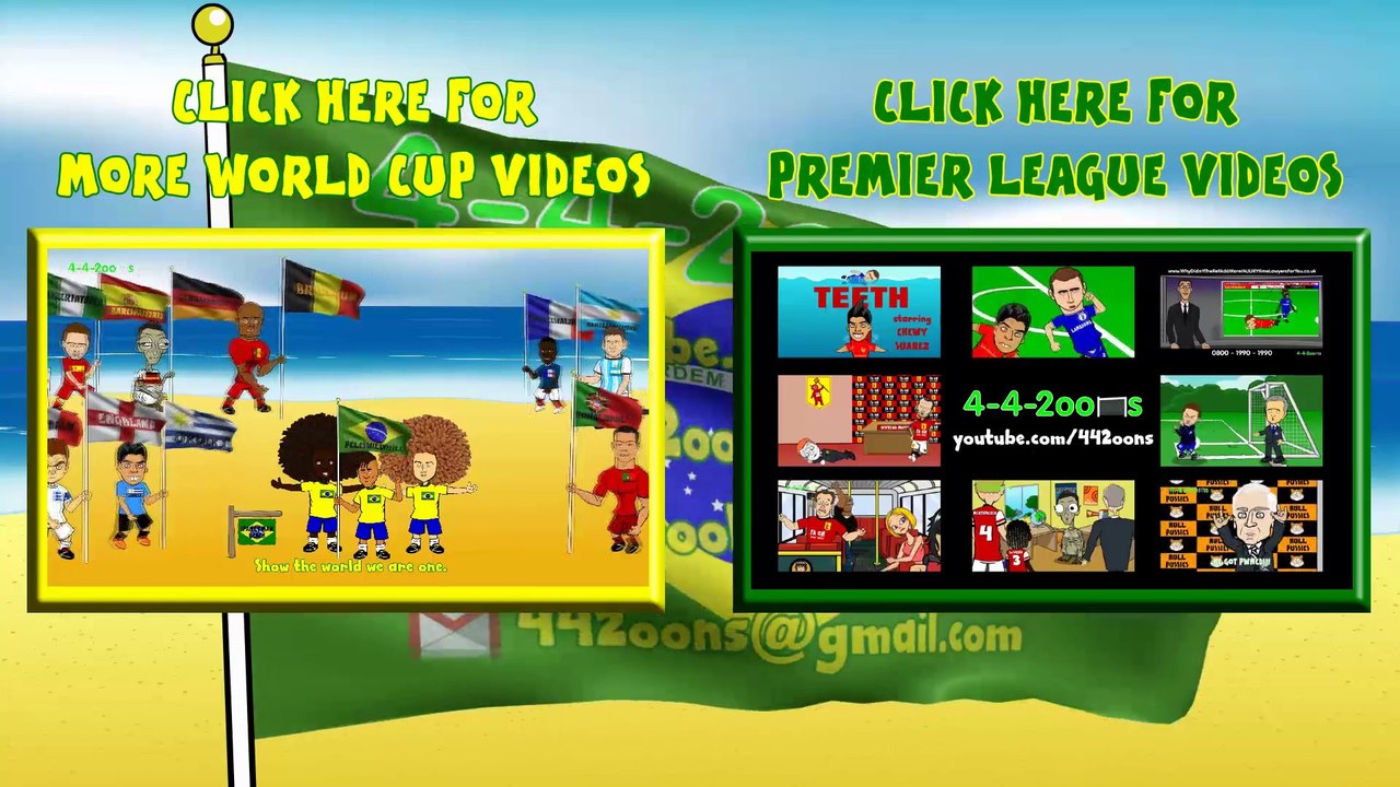 HOLLAND vs ARGENTINA penalties by 442oons(9.7.14 penalty shootout World Cup Semi-Final 2014 Cartoon)