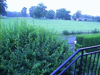 je reviens des courses sous une pluie battante