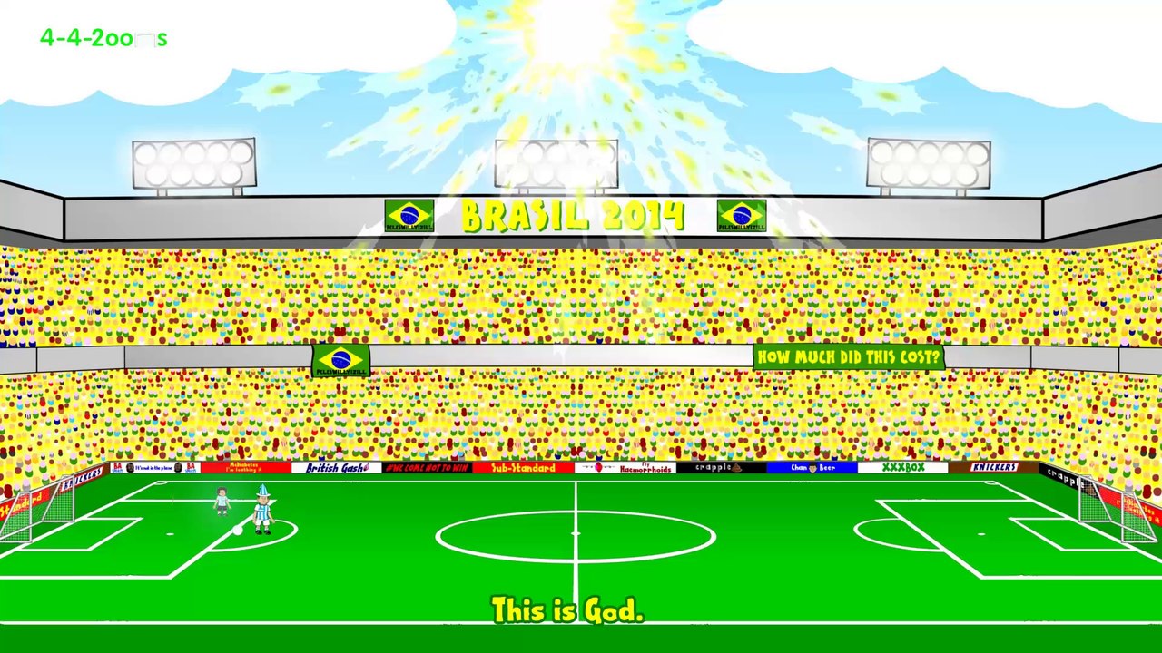 ARGENTINA vs SWITZERLAND 1-0 by 442oons (1.7.14 Angel Di Maria World Cup Cartoon)