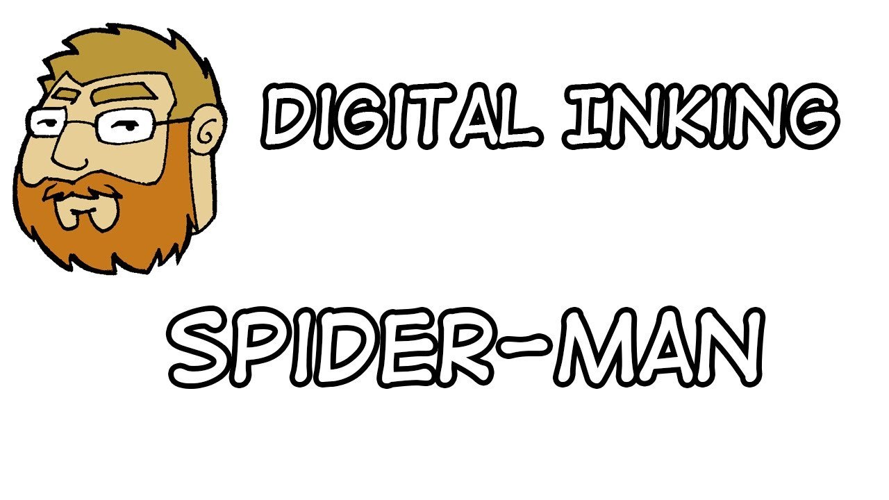 Digitally Inking Spider-Man