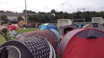 Installation des festivaliers au camping