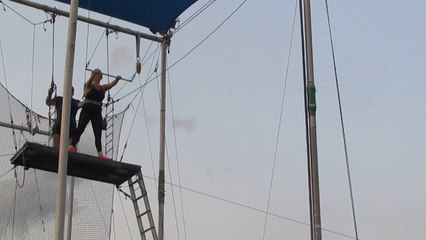 Anita flying trapeze
