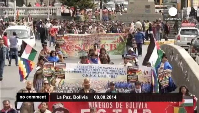 Pro-Palestinians protest in Bolivia