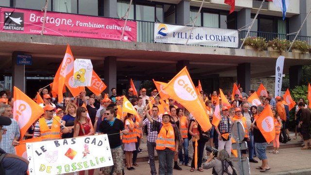 Les salariés de Gad manifestent au Fil