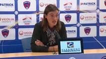 Conférence de presse Clermont Foot - AJ Auxerre (1-1) : Corinne DIACRE (CF63) - Jean-Luc VANNUCHI (AJA) - 2014/2015