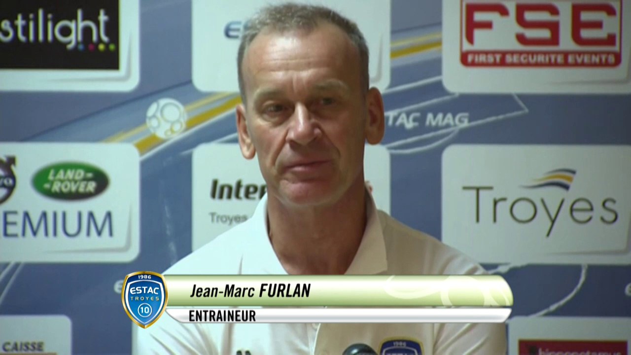 Conférence de presse ESTAC Troyes - Tours FC (1-0) : Jean-Marc FURLAN (ESTAC) - Olivier PANTALONI (TOURS) - 2014/2015