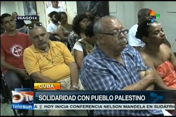 Brigadistas en Cuba se solidarizan con el pueblo palestino