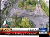 Aerial View of D Chowk Islmabad - The Destiny of PTI Azadi march