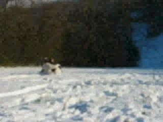 Luge avec Marie Dédé et Popy