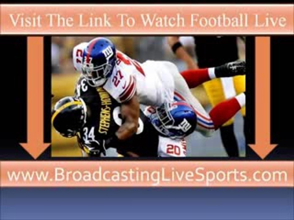 Streaming NFL Football Game Pittsburgh Steelers vs New York Giants Live Streamwatch