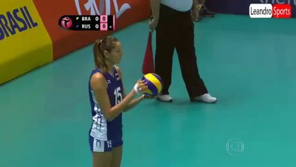 Sets, Brasil 3 x 0 Rússia - Grand Prix de Vôlei Fem. 09/08/2014