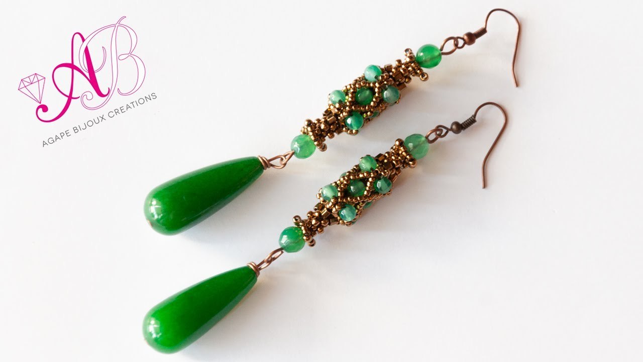 Creazioni luglio 45 Orecchini Tower, ciondolo embroidery, work in progress