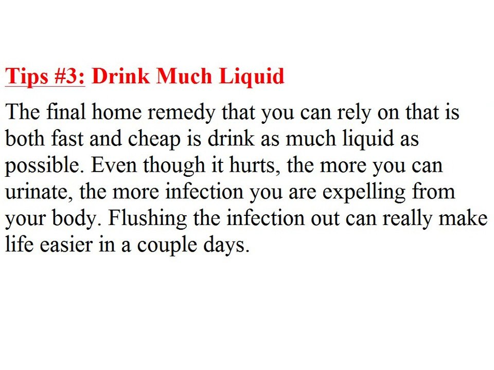 Urinary Tract Infection Natural Treatment - Urinary Tract Infection Home Treatment