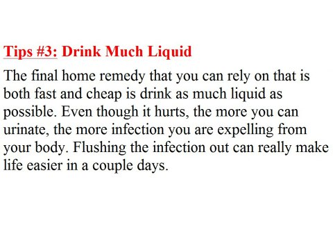 Urinary Tract Infection Natural Treatment - Urinary Tract Infection Home Treatment