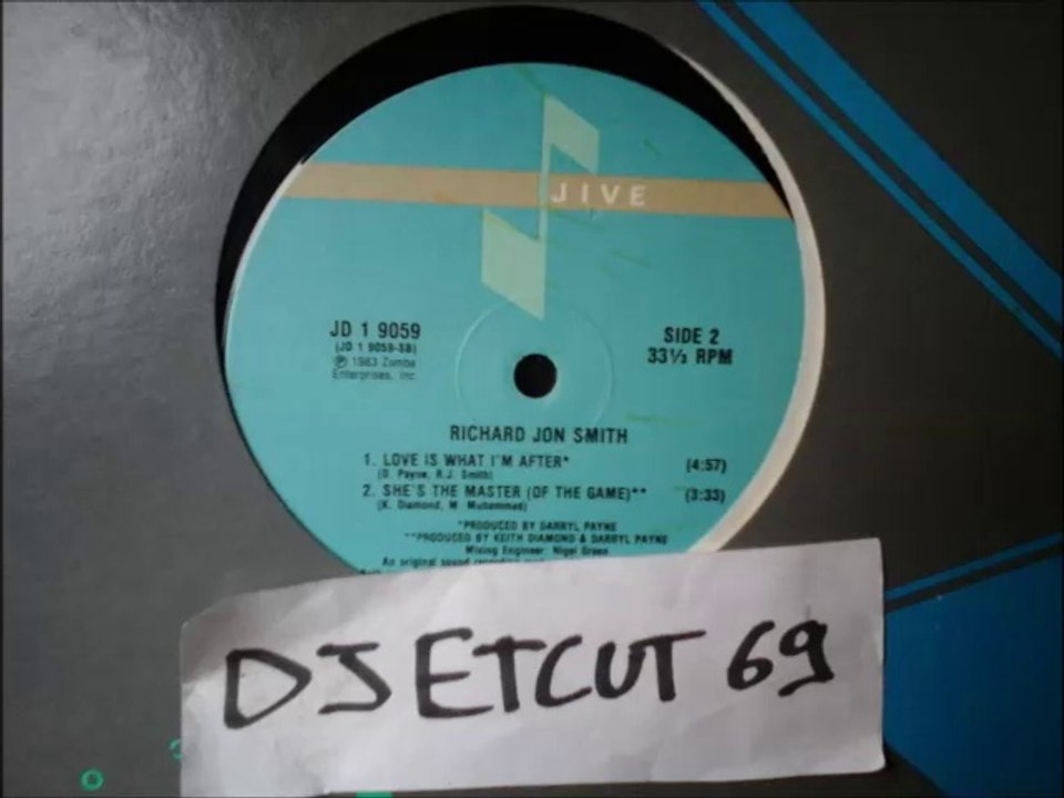 RICHARD JON SMITH -LOVE IS WHAT I'M AFTER(RIP ETCUT)JIVE REC 83