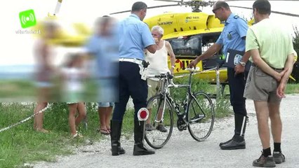 Video: cade in bici, trasferito d’urgenza al 'Bufalini' di Cesena