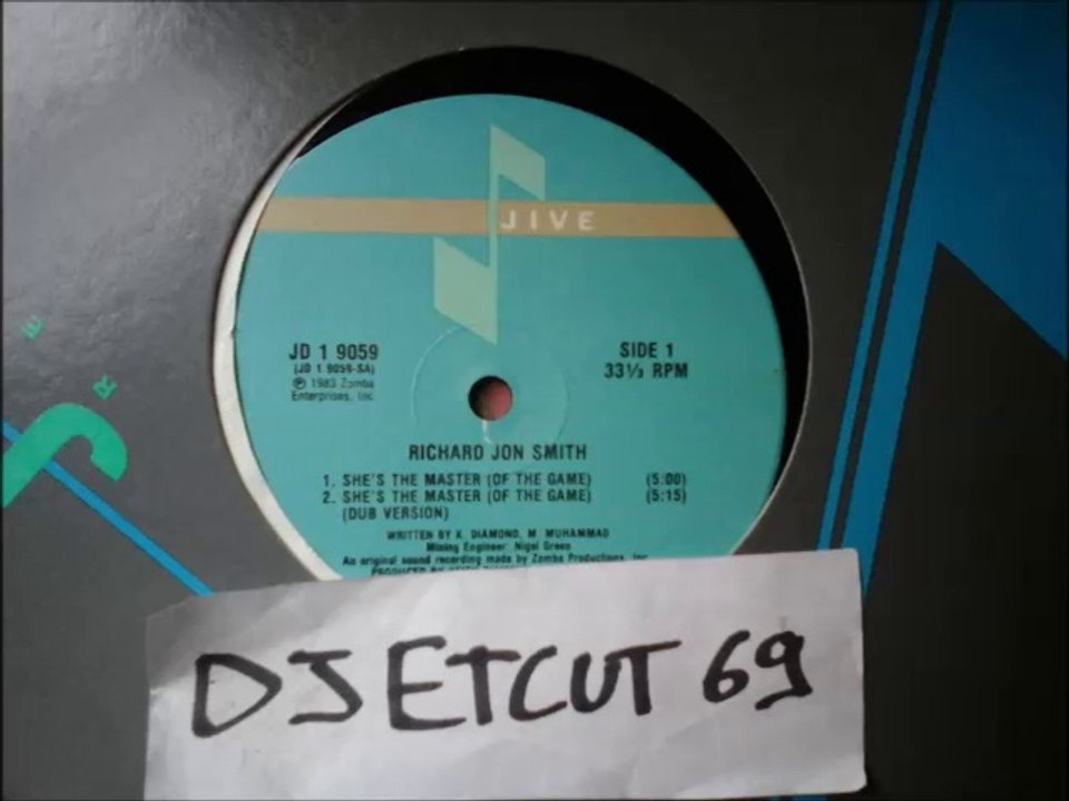 RICHARD JON SMITH -SHE'S THE MASTER(OF THE GAME)JIVE REC 83