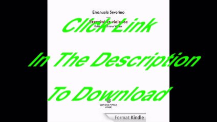 [Free PDF] ÉTERNITÉ ET VIOLENCE Author EMANUELE SEVERINO