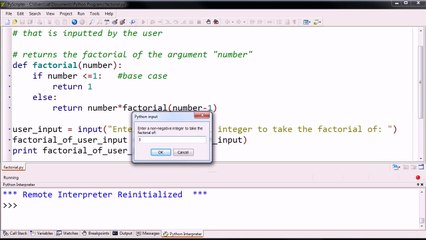 12. Recursive Factorial Function