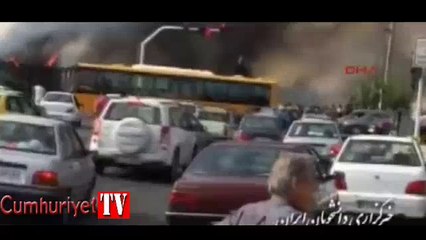 İran'da düşen yolcu uçağından ilk görüntüler