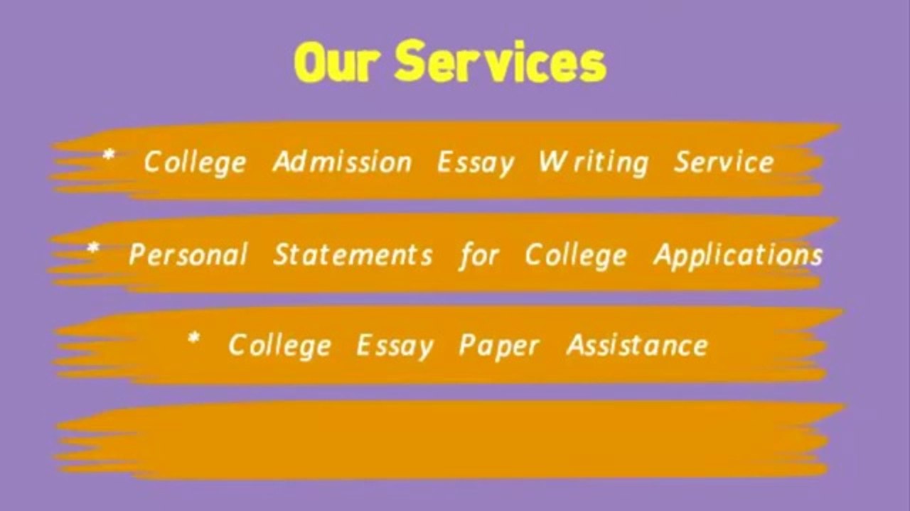 college admissions essay